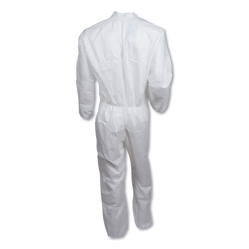 KleenGuard™ A30 Elastic-Back Coveralls, White, X-Large, 25/Carton (ANS46004) Case of 25