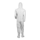 KleenGuard™ A40 Elastic-Cuff, Ankle, Hood and Boot Coveralls, X-Large, White, 25/Carton (ANS44334) Case of 25