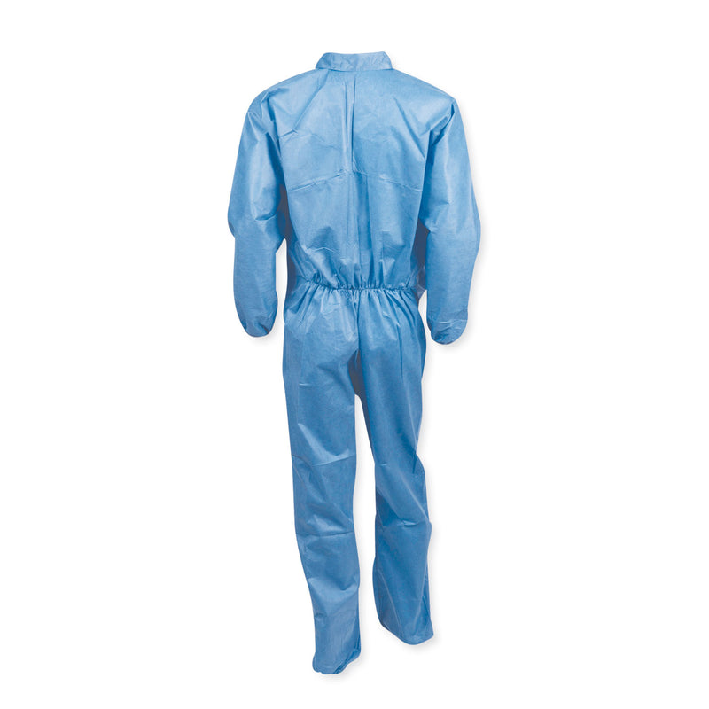 KleenGuard™ A20 Coveralls, MICROFORCE Barrier SMS Fabric, 2X-Large, Blue, 24/Carton (ANS58505) Case of 24