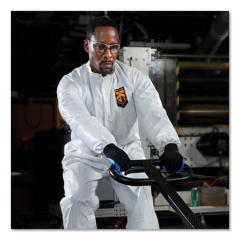 KleenGuard™ A40 Elastic-Cuff and Ankles Coveralls, 4X-Large, White, 25/Carton (ANS44317) Case of 25