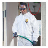 KleenGuard™ A40 Elastic-Cuff and Ankle Hooded Coveralls, 4X-Large, White, 25/Carton (ANS44327) Case of 25