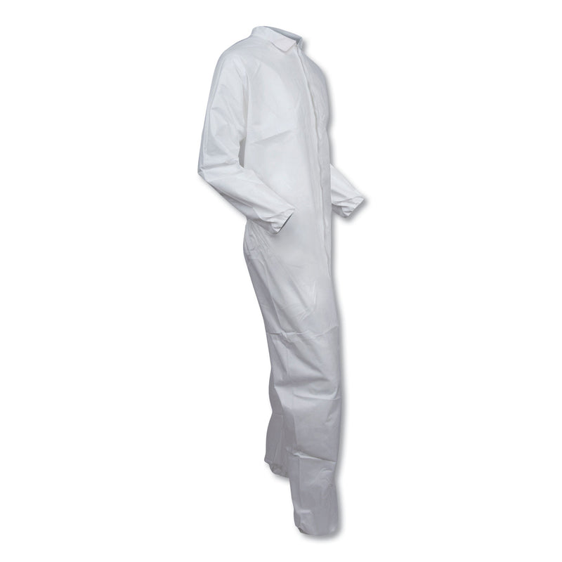 KleenGuard™ A30 Elastic-Back and Cuff Coveralls, X-Large, White, 25/Carton (ANS46104) Case of 25
