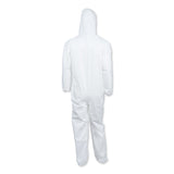 KleenGuard™ A40 Elastic-Cuff and Ankle Hooded Coveralls, Large, White, 25/Carton (ANS44323) Case of 25