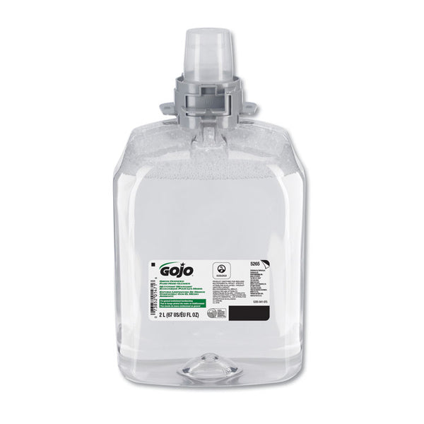 GOJO® Green Certified Foam Hand Cleaner, Unscented, 2,000 mL Refill, 2/Carton (GOJ526502)