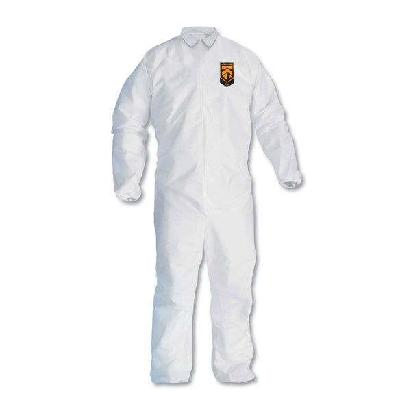 KleenGuard™ A30 Elastic-Back and Cuff Coveralls, 2X-Large, White, 25/Carton (ANS46105) Case of 25