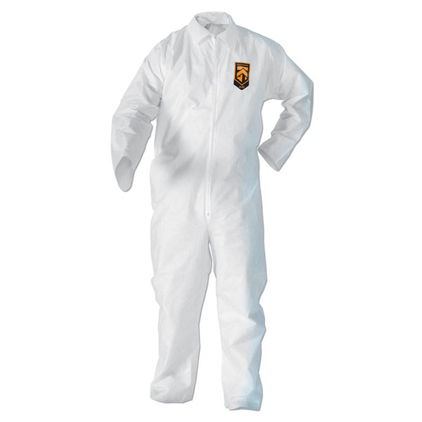 KleenGuard™ A20 Breathable Particle-Pro Coveralls, Zip, Large, White, 24/Carton (KCC49003)