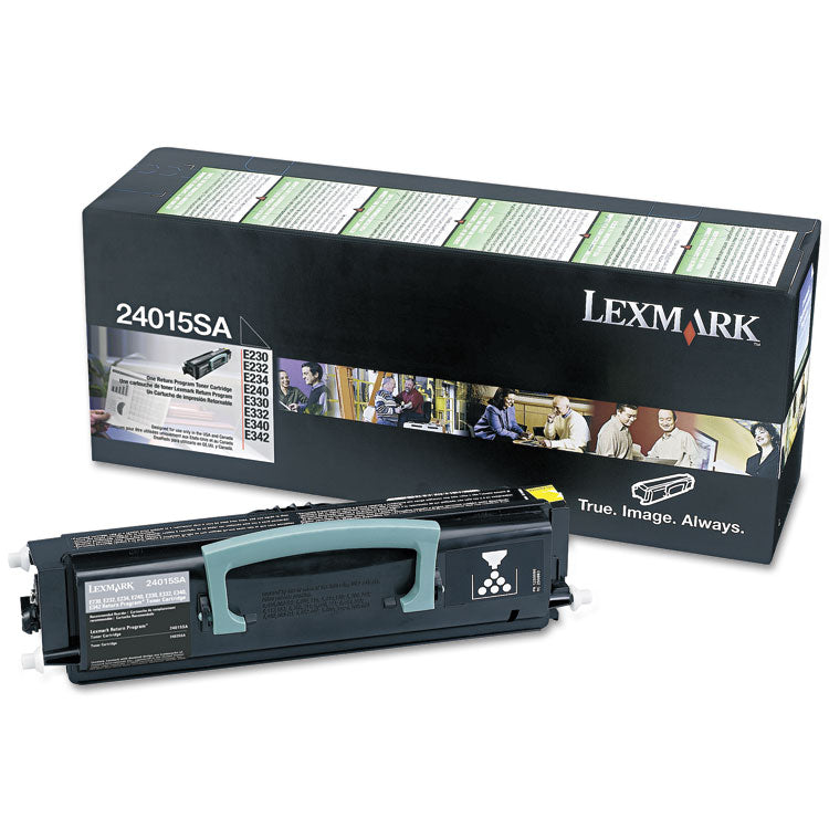 Lexmark™ 24015SA Return Program Toner, 2,500 Page-Yield, Black (LEX24015SA)