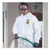 KleenGuard™ A40 Elastic-Cuff and Ankles Hooded Coveralls, X-Large, White, 25/Carton (ANS44324) Case of 25