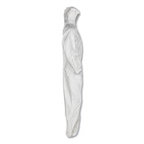 KleenGuard™ A30 Elastic-Back and Cuff Hooded Coveralls, 2X-Large, White, 25/Carton (ANS46115) Case of 25