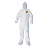 KleenGuard™ A40 Elastic-Cuff, Ankle, Hood and Boot Coveralls, Large, White, 25/Carton (KCC44333) Case of 25