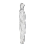 KleenGuard™ A20 Elastic Back, Cuff and Ankles Hooded Coveralls, 4X-Large, White, 20/Carton (KCC49117) Case of 20