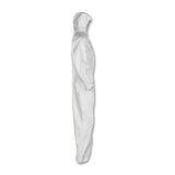 KleenGuard™ A20 Elastic Back, Cuff and Ankles Hooded Coveralls, 4X-Large, White, 20/Carton (ANS49117) Case of 20