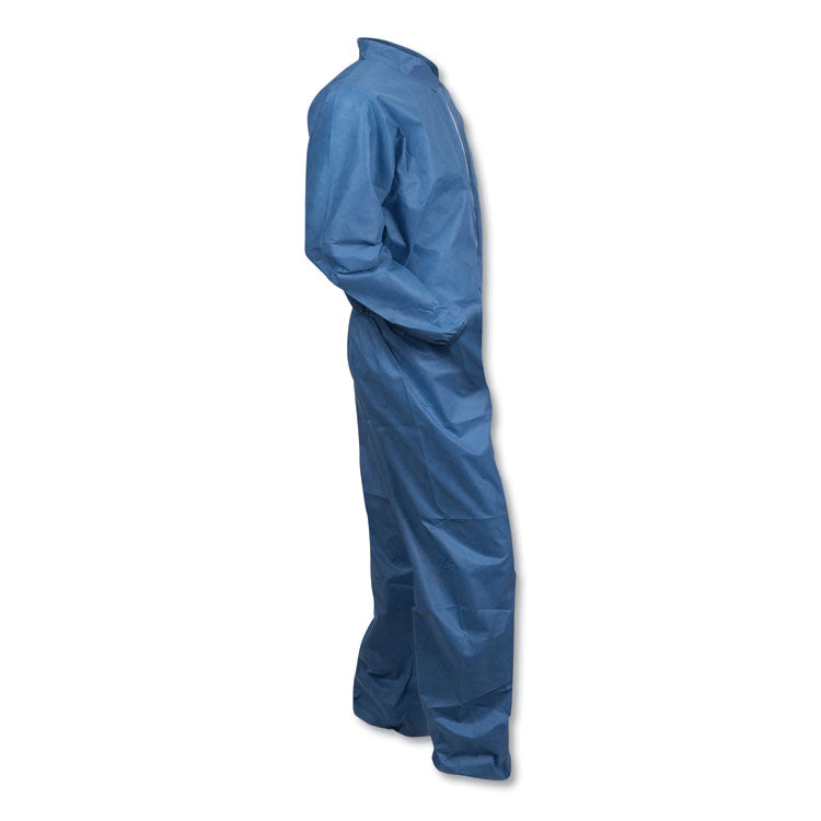 KleenGuard™ A20 Coveralls, MICROFORCE Barrier SMS Fabric, 2X-Large, Blue, 24/Carton (KCC58505)