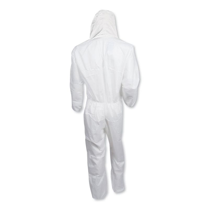 KleenGuard™ A20 Breathable Particle Protection Coveralls, Zip Closure, 3X-Large, White (ANS49116) Case of 20