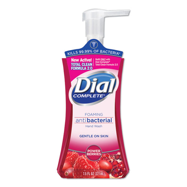 Dial® Antibacterial Foaming Hand Wash, Power Berries, 7.5 oz Pump Bottle (DIA03016)