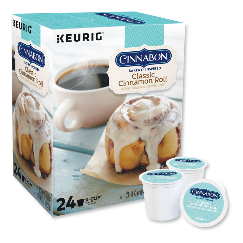 Cinnabon® Cinnabon Classic Cinnamon Roll Coffee K-Cups, 24/Box (GMT6305) Box of 24