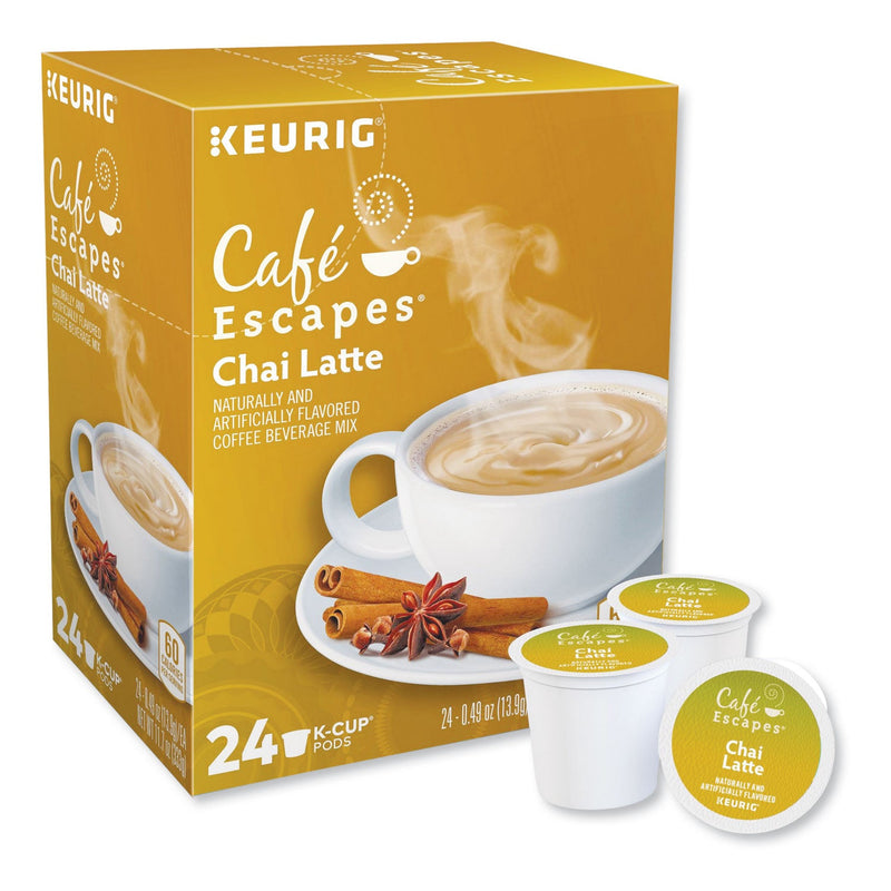 Café Escapes® Cafe Escapes Chai Latte K-Cups, 96/Carton (GMT6805CT) Case of 96