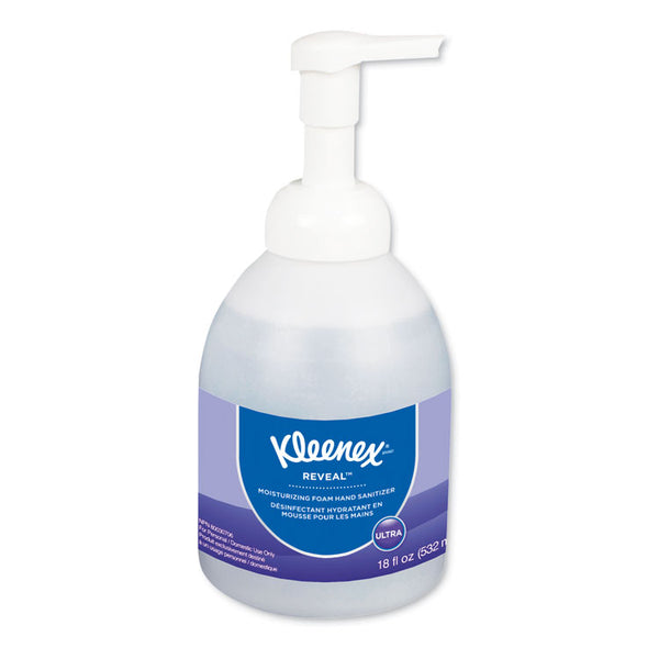 Kleenex® Reveal Ultra Moisturizing Foam Hand Sanitizer, 18 oz Bottle, Fragrance-Free (KCC45826EA)