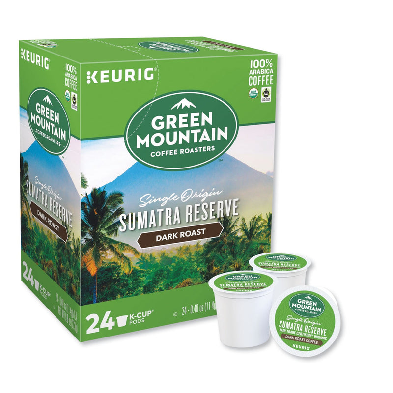 Green Mountain Coffee® Fair Trade Organic Sumatran Extra Bold Coffee K-Cups, 24/Box (GMT4060) Box of 24