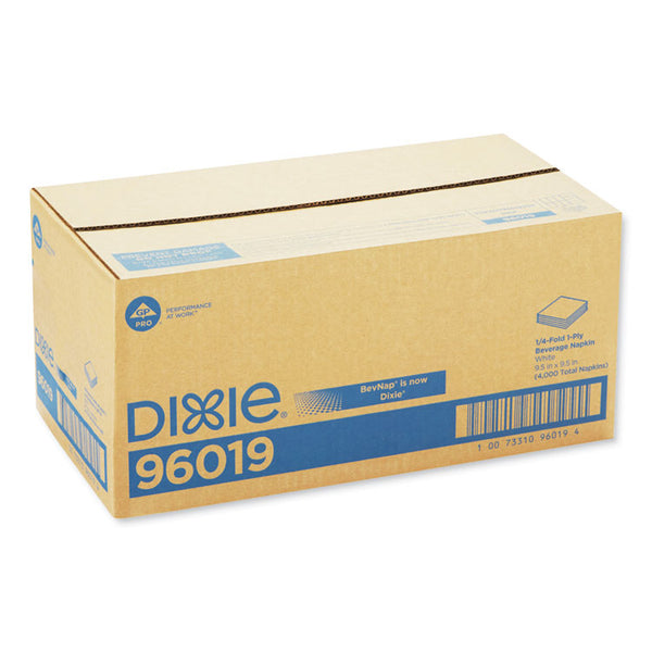 Georgia Pacific® Professional Beverage Napkins, Single-Ply, 9 1/2 x 9 1/2, White, 4000/Carton (GPC96019) Case of 4000