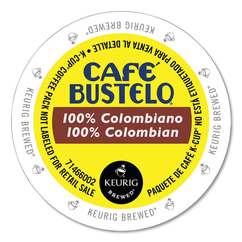 Café Bustelo 100 Percent Colombian K-Cups, 24/Box (GMT6107) Box of 24