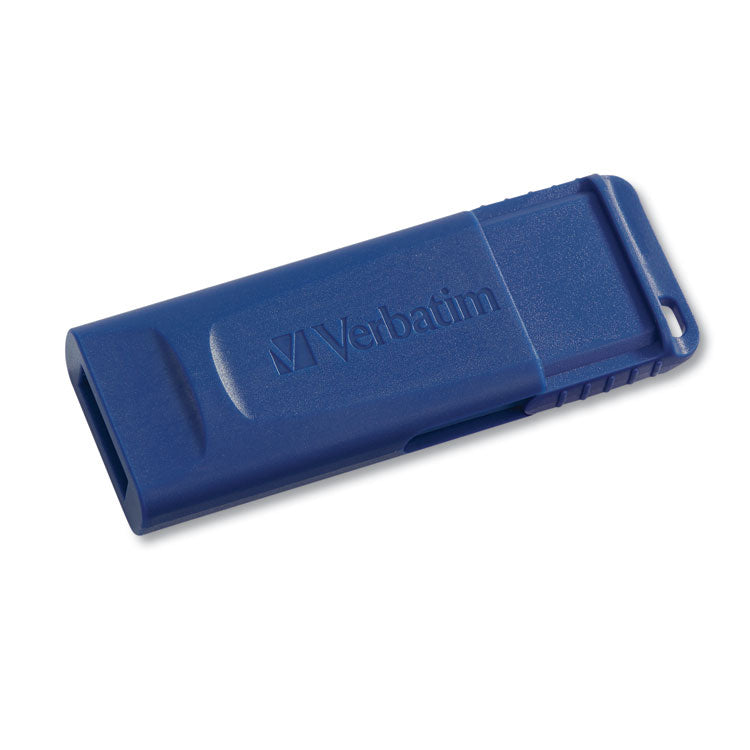 Verbatim® Classic USB 2.0 Flash Drive, 8 GB, Blue, 5/Pack (VER99121)