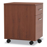 Linea Italia® Trento Line Mobile Pedestal File, Left or Right, 2-Drawers: Box/File, Legal/Letter, Cherry, 16.5" x 19.75" x 23.63" (LITTR752CH)