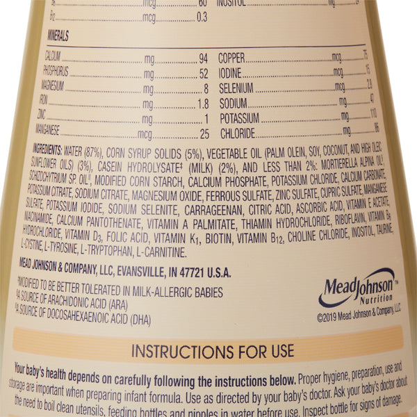 Nutramigen® Infant Formula Unflavored 32 oz. Bottle Liquid Iron Cow's Milk Allergy (1170463_CS) 6/CS