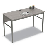 Linea Italia Urban Desk Workstation, 47.25w x 23.75d x 29.5h, Ash (LITUR600ASH) Each