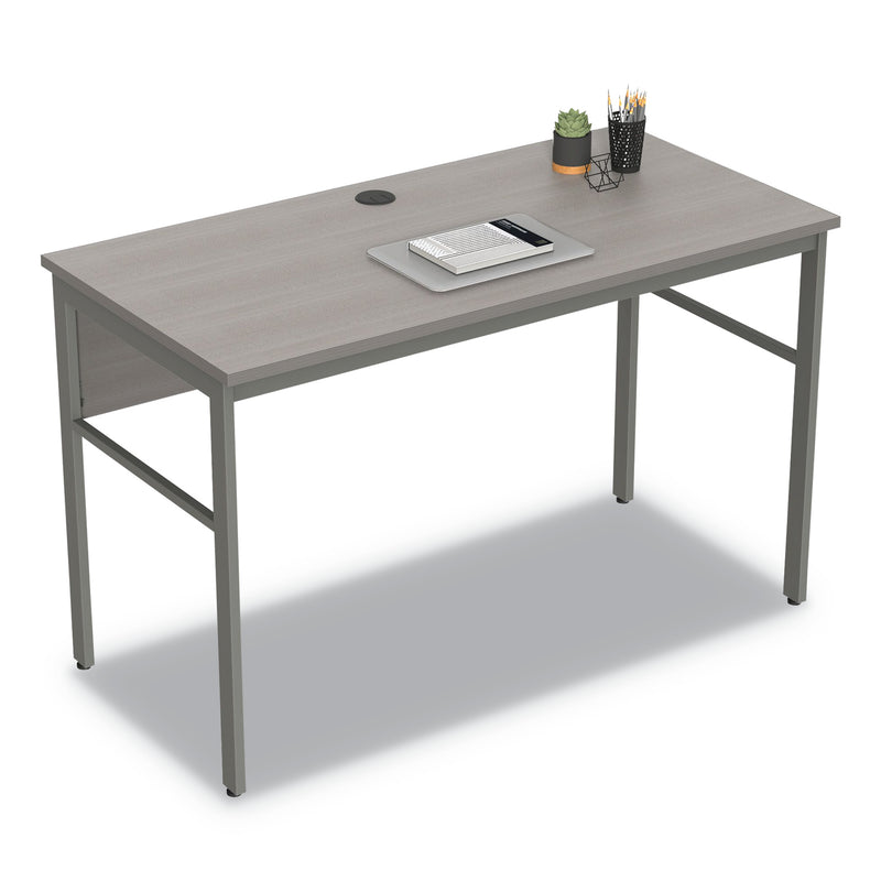 Linea Italia Urban Desk Workstation, 47.25w x 23.75d x 29.5h, Ash (LITUR600ASH) Each