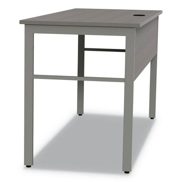 Linea Italia® Urban Series Desk Workstation, 59" x 23.75" x 29.5", Ash (LITUR601ASH)
