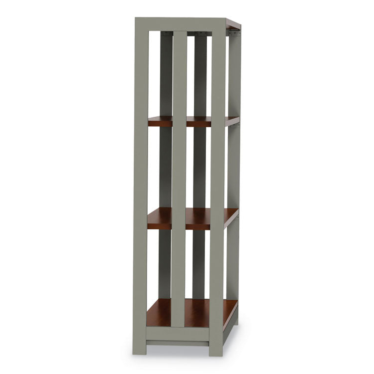 Linea Italia® Trento Line Bookcase, Three-Shelf, 31.5w x 11.5d x 43.25h, Cherry (LITTR735CH) Each