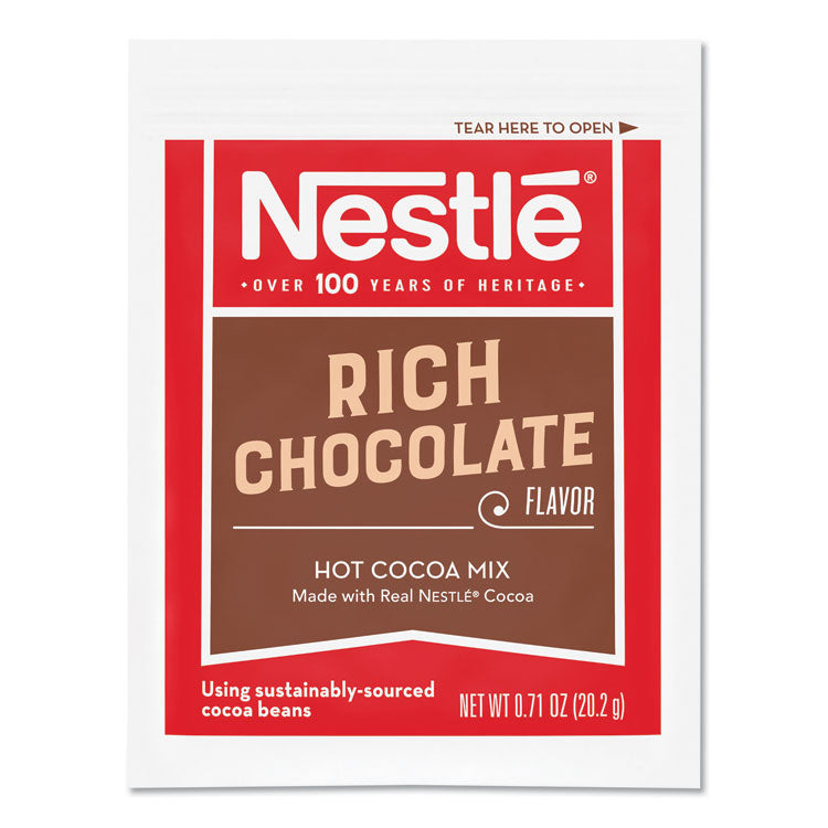 Nestlé® Hot Cocoa Mix, Rich Chocolate, .71oz, 50/Box (NES25485) Box of 50