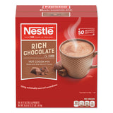 Nestlé® Hot Cocoa Mix, Rich Chocolate, 0.71 oz Packets, 50/Box, 6 Box/Carton (NES25485CT) Case of 300