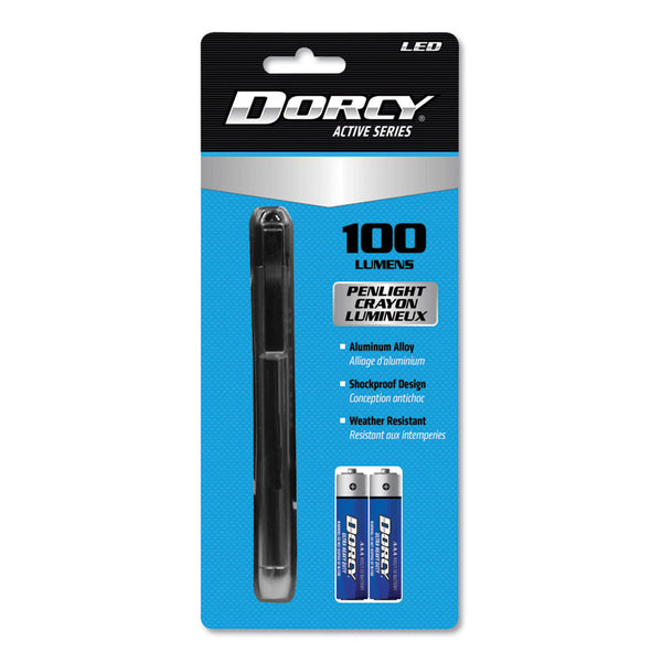 DORCY® 100 Lumen LED Penlight, 2 AAA Batteries (Included), Silver (DCY411218)