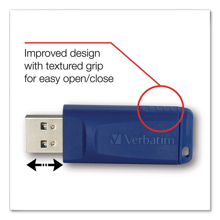 Verbatim® Store 'n' Go USB Flash Drive, 64 GB, Assorted Colors, 2/Pack (VER99812)