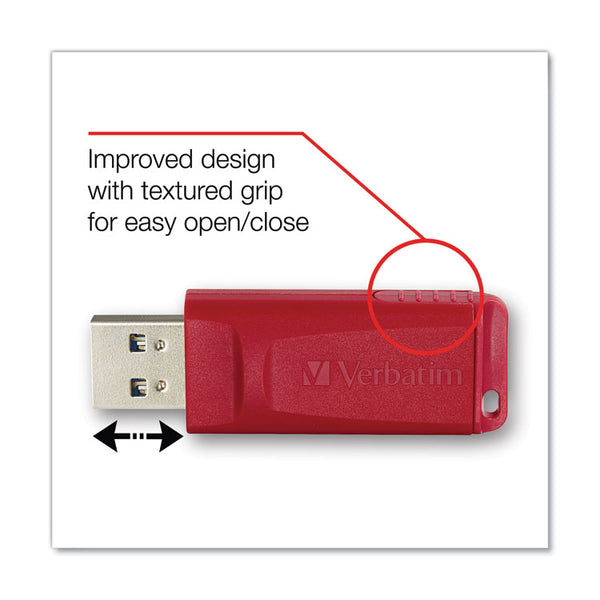 Verbatim® Store 'n' Go USB Flash Drive, 16 GB, Assorted Colors, 4/Pack (VER99123)