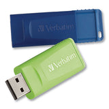 Verbatim® Store 'n' Go USB Flash Drive, 64 GB, Assorted Colors, 2/Pack (VER99812)