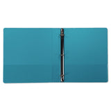 Samsill® Earth’s Choice Plant-Based Durable Fashion View Binder, 3 Rings, 1" Capacity, 11 x 8.5, Turquoise, 2/Pack (SAMU86377)