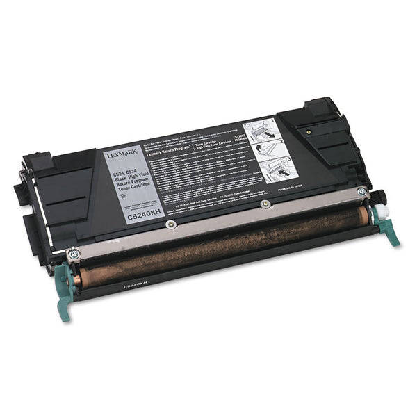 Lexmark™ C5240KH Return Program High-Yield Toner, 8,000 Page-Yield, Black (LEXC5240KH)