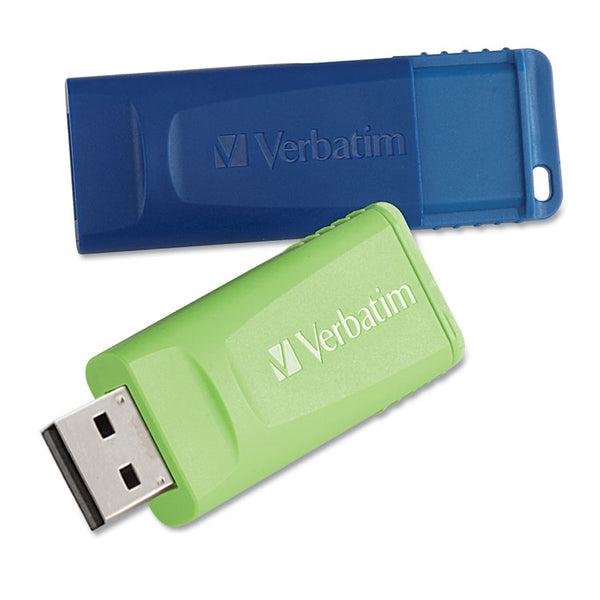 Verbatim® Store 'n' Go USB Flash Drive, 32 GB, Assorted Colors, 2 Pack (VER99124)