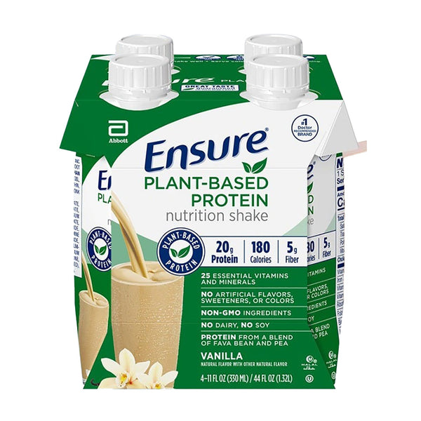Ensure® Plant Based Protein Nutrition Shake Oral Supplement Vanilla Flavor Liquid 11 oz. Carton (1157246_CS) 12/CS