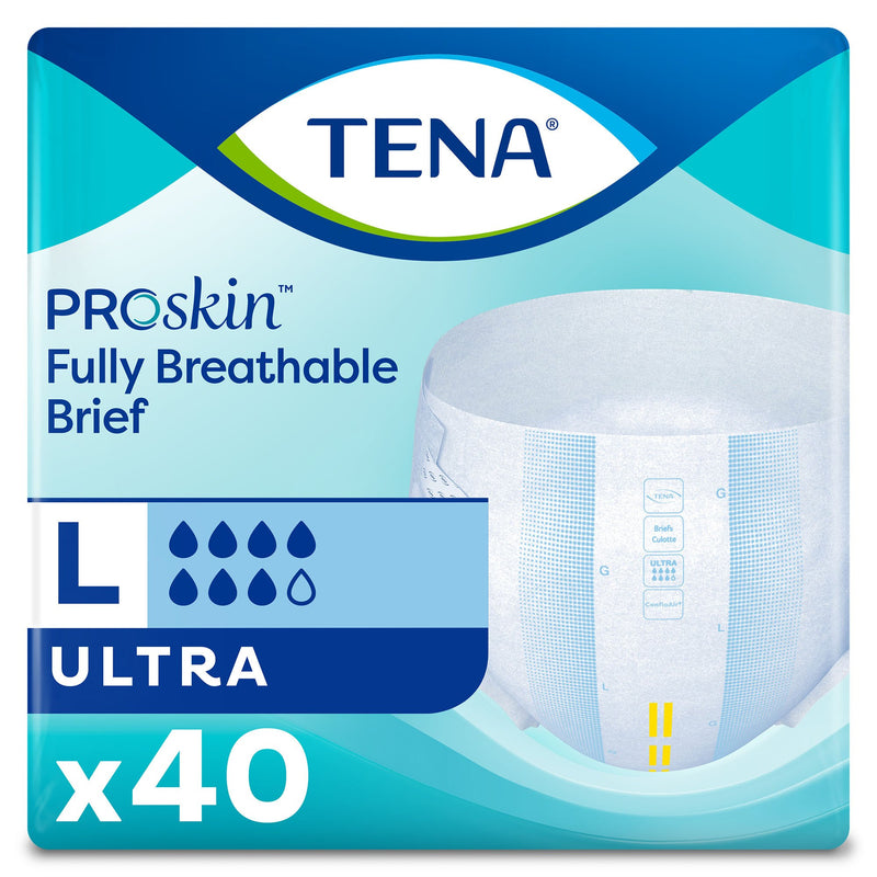 TENA ProSkin™ Ultra Unisex Adult Incontinence Brief Large Disposable Heavy Absorbency (321487_BG) 1/BG