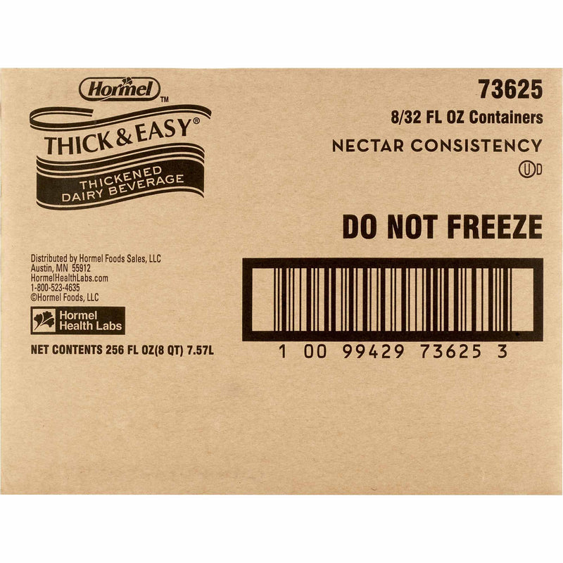 Thick & Easy® Dairy Thickened Beverage 32 oz. Carton Milk Flavor Liquid IDDSI Level 2 Mildly Thick (1058819_EA) 1/EA