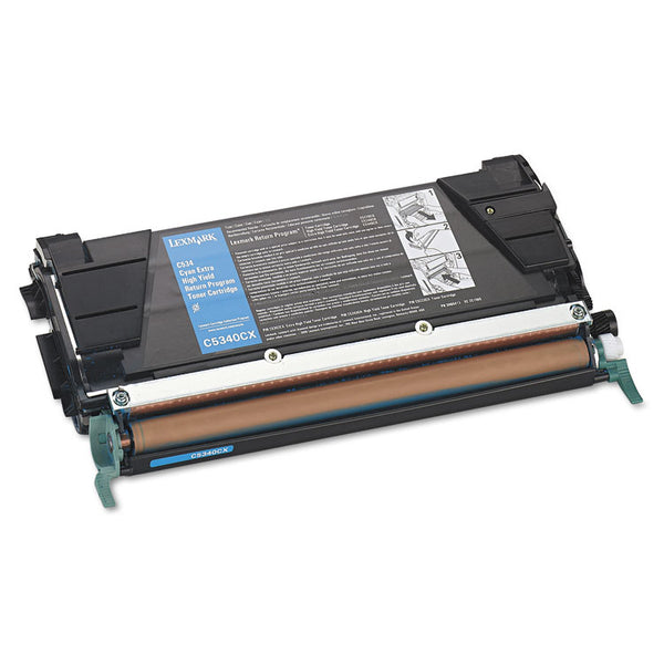 Lexmark™ C5340CX Return Program Extra High-Yield Toner, 7,000 Page-Yield, Cyan (LEXC5340CX)