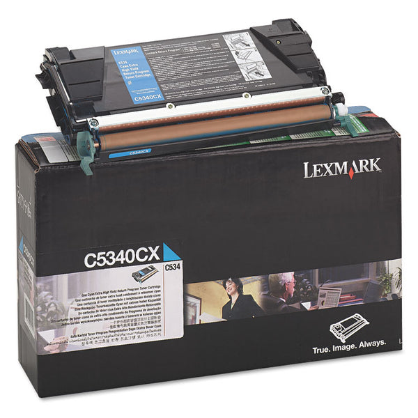 Lexmark™ C5340CX Return Program Extra High-Yield Toner, 7,000 Page-Yield, Cyan (LEXC5340CX)