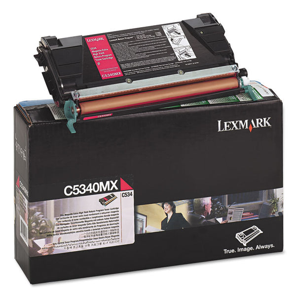 Lexmark™ C5340MX Return Program Extra High-Yield Toner, 7,000 Page-Yield, Magenta (LEXC5340MX)