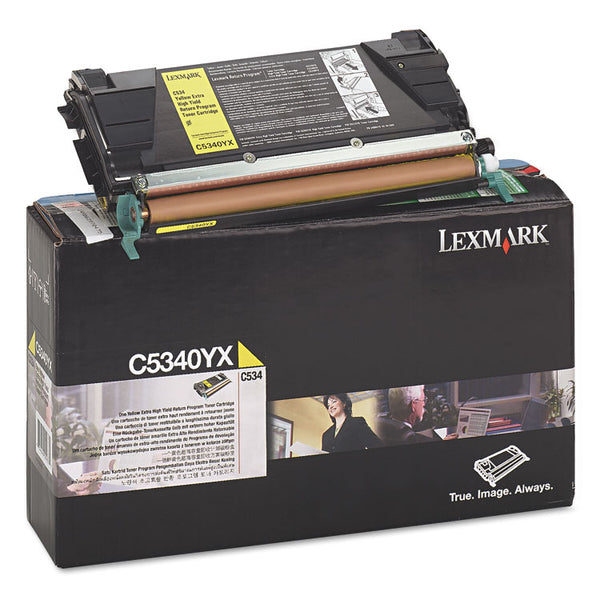 Lexmark™ C5340YX Return Program High-Yield Toner, 7,000 Page-Yield, Yellow (LEXC5340YX)