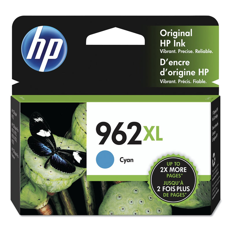 HP HP 962XL, (3JA00AN) High-Yield Cyan Original Ink Cartridge (HEW3JA00AN) Each