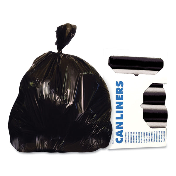 Unisan Low-Density Repro Can Liner, 45 gal, 2 mil, 40" x 46", Black, 100/Carton (HERX8046QK) Carton of 100